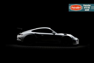 Porsche GT3 RS weiß Silhouette